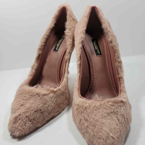 Dolce & Gabbana Pink Furr heels - Picture 1 of 11